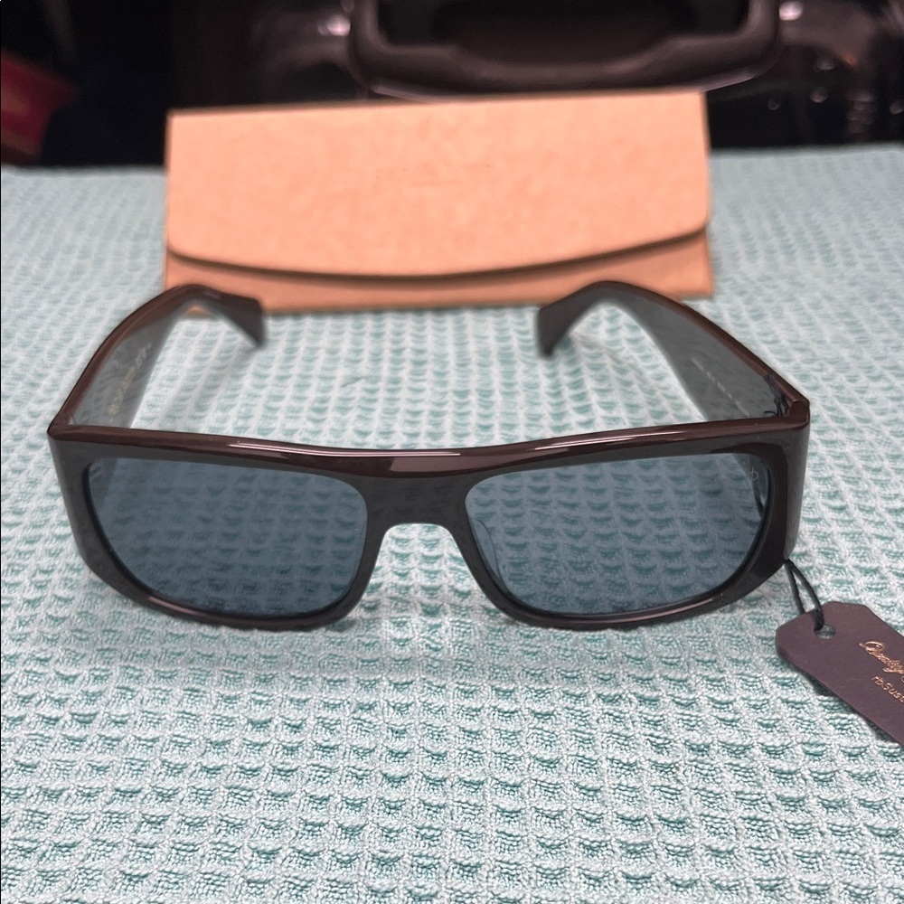 Rag & Bone Brown Rectangular Sunglasses - image 2